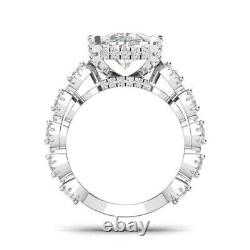 5.20 Ct Cushion Cut Moissanite Wedding Engagement Ring Real 925 Sterling Silver