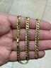 5mm Miami Cuban Link Chain Real 14K Gold Over Solid 925 Silver ITALY MADE