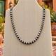 5mm Navajo Pearl Necklace 18 Sterling Silver USA Made Handstrung Southwestern