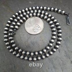 5mm Navajo Pearl Necklace 18 Sterling Silver USA Made Handstrung Southwestern