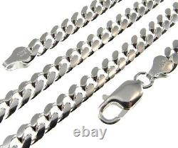 6.3MM Solid 925 Sterling Silver Men's Italian MIAMI CUBAN Chain Made in Italy