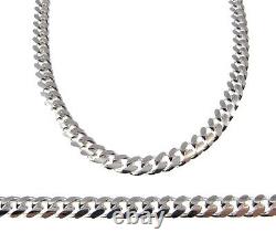 6.3MM Solid 925 Sterling Silver Men's Italian MIAMI CUBAN Chain Made in Italy