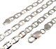 6.4MM Solid 925 Sterling Silver Mariner 150 Chain Marina Necklace Made in Italy