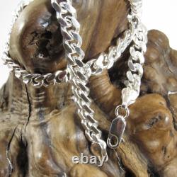 6.8MM Solid 925 Sterling Silver Men's Italian MIAMI CUBAN Chain Made in Italy