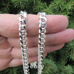 6.8MM Solid 925 Sterling Silver Men's Italian MIAMI CUBAN Chain Made in Italy