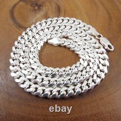 6.8MM Solid 925 Sterling Silver Men's Italian MIAMI CUBAN Chain Made in Italy