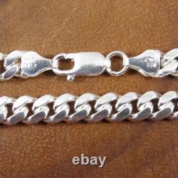 6.8MM Solid 925 Sterling Silver Men's Italian MIAMI CUBAN Chain Made in Italy