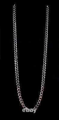 6MM Solid 925 Sterling Silver Italian CUBAN CURB Chain Necklace Made in Italy