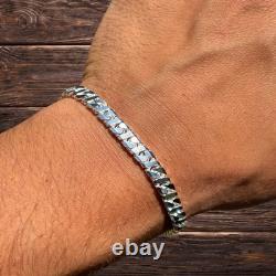 6mm Dollar Link Bracelet Real Solid 925 Sterling Silver MADE IN ITALY