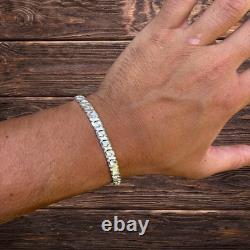 6mm Dollar Link Bracelet Real Solid 925 Sterling Silver MADE IN ITALY
