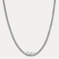 6mm Popcorn Link Chain Necklace Real Solid 925 Sterling Silver MADE IN ITALY
