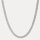 8mm Double Curb Link Chain Necklace Solid 925 Sterling Silver MADE IN ITALY
