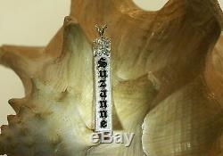 8mm X 2 Hawaiian Heirloom Sterling Silver Custom Made Personalized Name Pendant