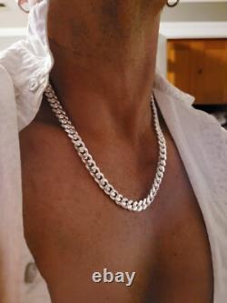 9.2MM Solid 925 Sterling Silver Men's Italian MIAMI CUBAN Chain Made in Italy