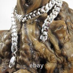 9.2MM Solid 925 Sterling Silver Men's Italian MIAMI CUBAN Chain Made in Italy