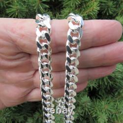 9.2MM Solid 925 Sterling Silver Men's Italian MIAMI CUBAN Chain Made in Italy