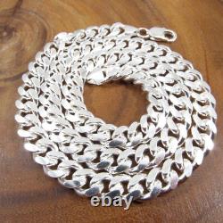 9.2MM Solid 925 Sterling Silver Men's Italian MIAMI CUBAN Chain Made in Italy