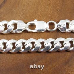 9.2MM Solid 925 Sterling Silver Men's Italian MIAMI CUBAN Chain Made in Italy