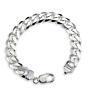 925 STERLING SILVER 13mm Wide MENS BRACELET CUBAN CURB Made in Italy Nickel Free
