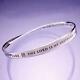 925 STERLING SILVER Psalm 23 Mobius Bangle Bracelet Made in the USA