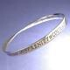 925 STERLING SILVER Serenity Prayer Mobius Bangle Bracelet Made in the USA