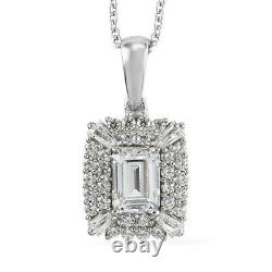 925 Silver Made with Swarovski Zirconia Necklace Pendant Gift Size 20 Ct 3.2