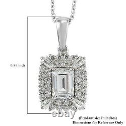 925 Silver Made with Swarovski Zirconia Necklace Pendant Gift Size 20 Ct 3.2