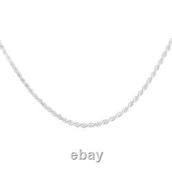 925 Silver Rope Chain 1.9mm Italian Made Sterling Necklace Wholesale Lot, 16-30