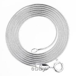 925 Silver Snake Chain 1mm Italian Made Sterling Necklace Wholesale Lot, 16-30