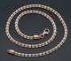 925 Sterling Silver 14k Rose Gold Rope Ice Chain Necklace Made In Italy 16''-24