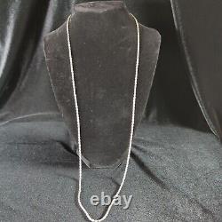 925 Sterling Silver 24 Inch Rope Chain Necklace 16g Lobster Clasp Made in Italy