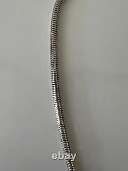 925 Sterling Silver 5mm 21.5 Chain Necklace, Made in Italy