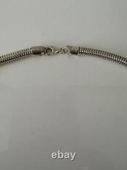 925 Sterling Silver 5mm 21.5 Chain Necklace, Made in Italy