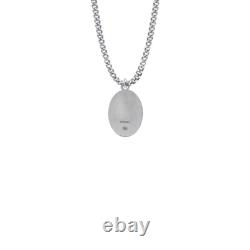 925 Sterling Silver Antiqued Miraculous Medal Mary Pendant Necklace Made In USA