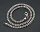 925 Sterling Silver Bead Ice Chain Necklace Made In Italy 5mm 16'' -24'