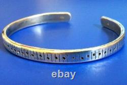 925 Sterling Silver Bracelet Artisian Handmade Detailed Americana Motif