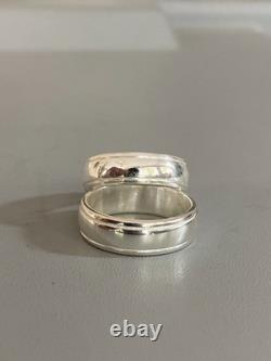 925 Sterling Silver Couple Band Ring 7mm Wedding Band Anniversary Gift 5-15US