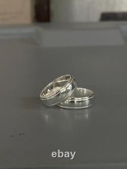 925 Sterling Silver Couple Band Ring 7mm Wedding Band Anniversary Gift 5-15US