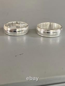 925 Sterling Silver Couple Band Ring 7mm Wedding Band Anniversary Gift 5-15US