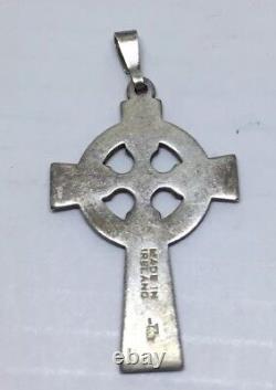 925 Sterling Silver Cross Pendant Made In Ireland