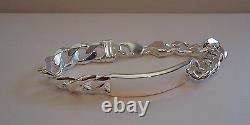 925 Sterling Silver Cuban Link ID Gentleman's Bracelet/ 9'' Long /made In Italy