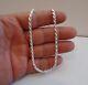 925 Sterling Silver Designer Rope Chain /18 Inch Long/ 3.5mm Thick /italian Made