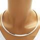 925 Sterling Silver Domed Omega Necklace 6 mm 16/18/20 Made in Italy