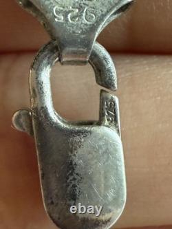 925 Sterling Silver Figaro Chain Necklace Diamond Cut 24 Made in Italy