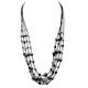 925 Sterling Silver Gray Baroque Pearl & Black Spinel Made in Thailand Necklace