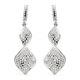 925 Sterling Silver Made with Finest Cubic Zirconia Silver Earrings Gifts Ct 3.6