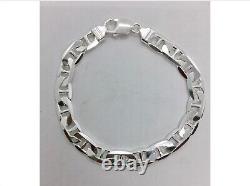 925 Sterling Silver Mariner/Anchor Link Men's Bracelets 8 & 9 Made in Italy