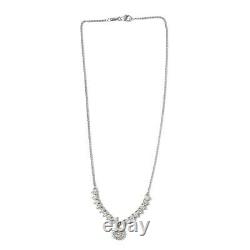 925 Sterling Silver Necklace Made with Finest Cubic Zirconias Size 18 Ct 11.6