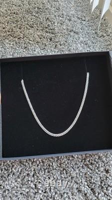 925 Sterling Silver Necklace Womens & Mans. Made In ITALY
