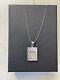 925 Sterling Silver Photo Frame Pendant and Chain-Made in Italy